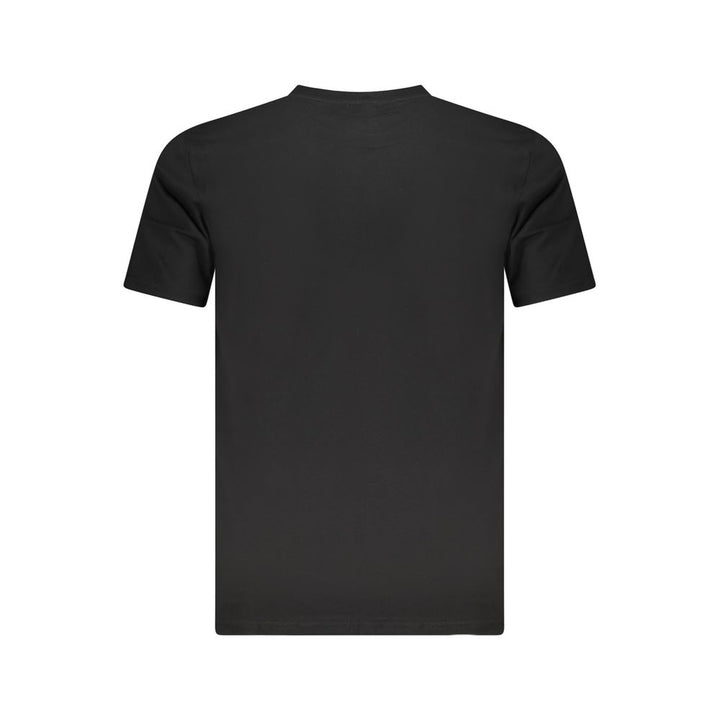 Black Cotton Men T-Shirt
