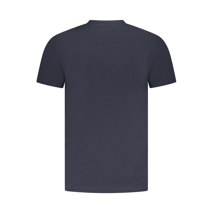 Blue Cotton Men T-Shirt