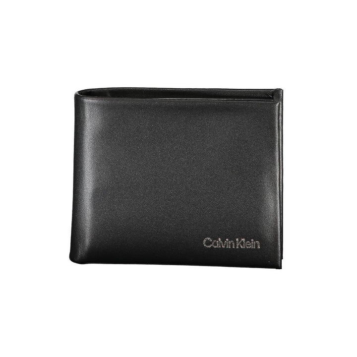 Black Polyester Men Wallet
