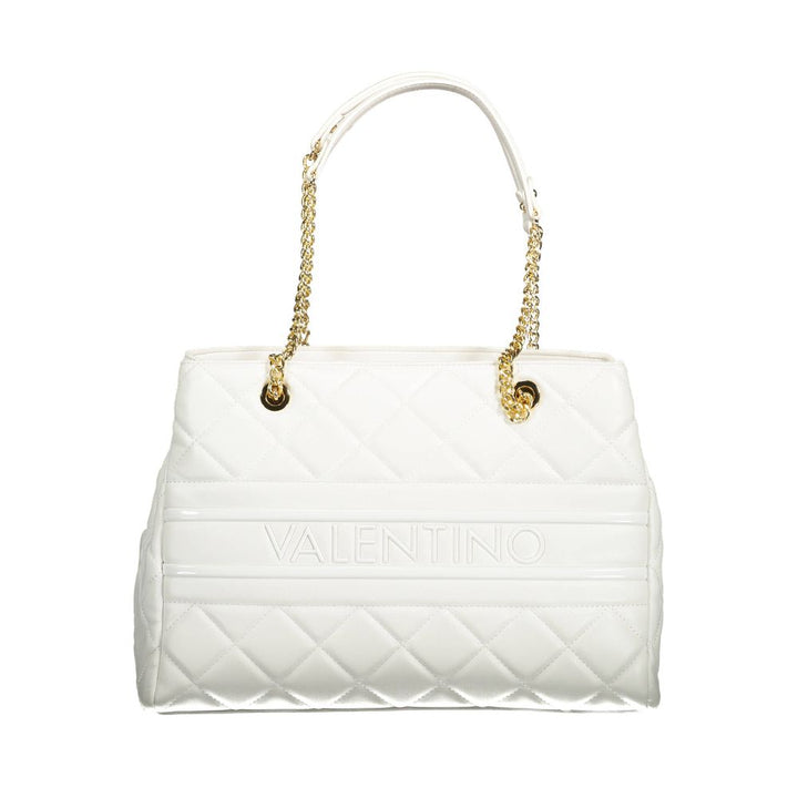 White Polyethylene Women Handbag