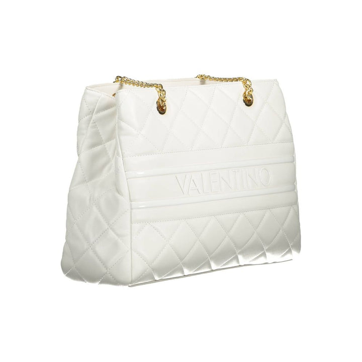 White Polyethylene Women Handbag