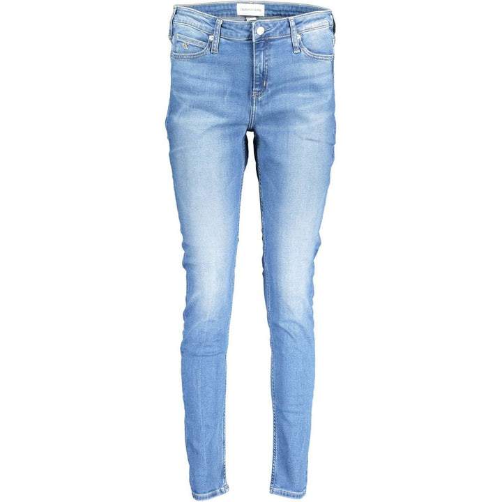 Blue Cotton Jeans & Pant
