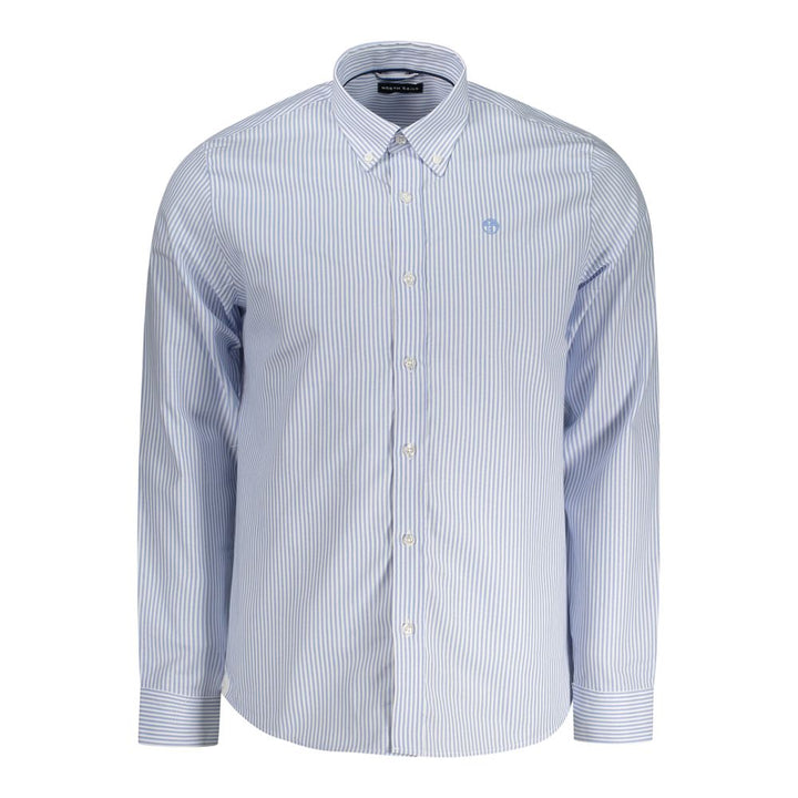 Light Blue Cotton Men Shirt