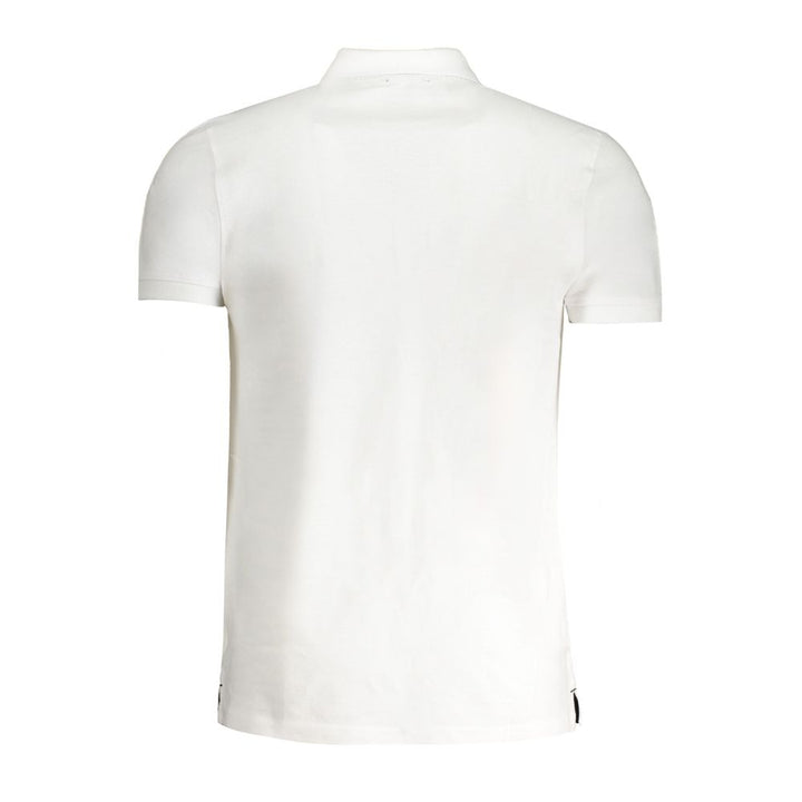 Cavalli Class "Bianco Cotton Men's Polo Shirt"