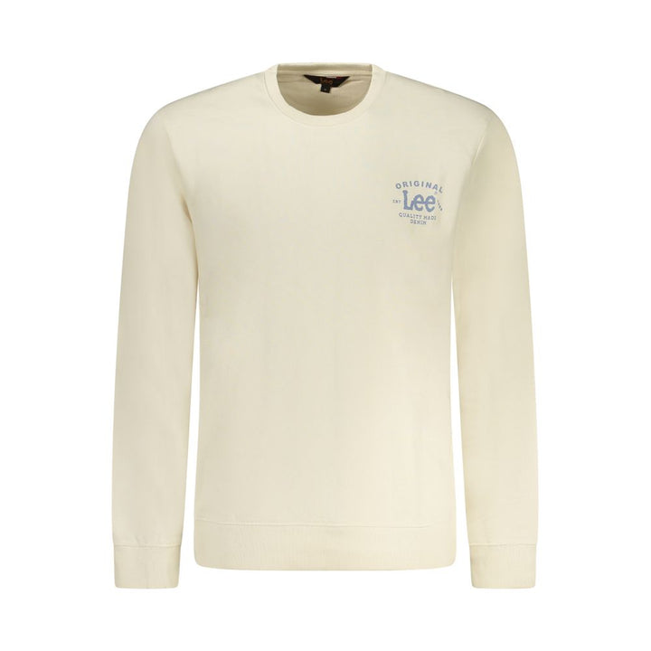 Beige Cotton Men Sweater