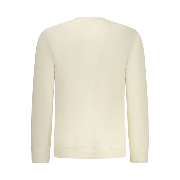 Beige Cotton Men Sweater