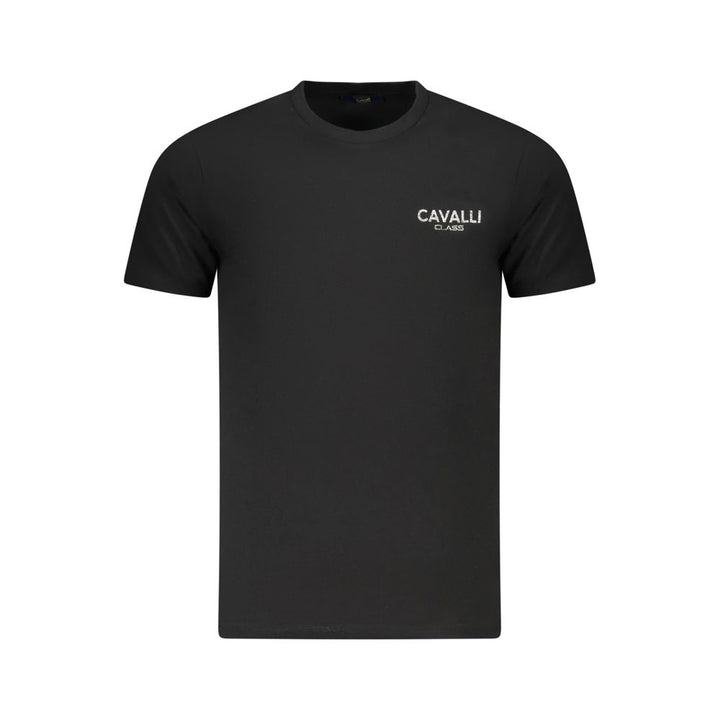 Black Cotton Men T-Shirt