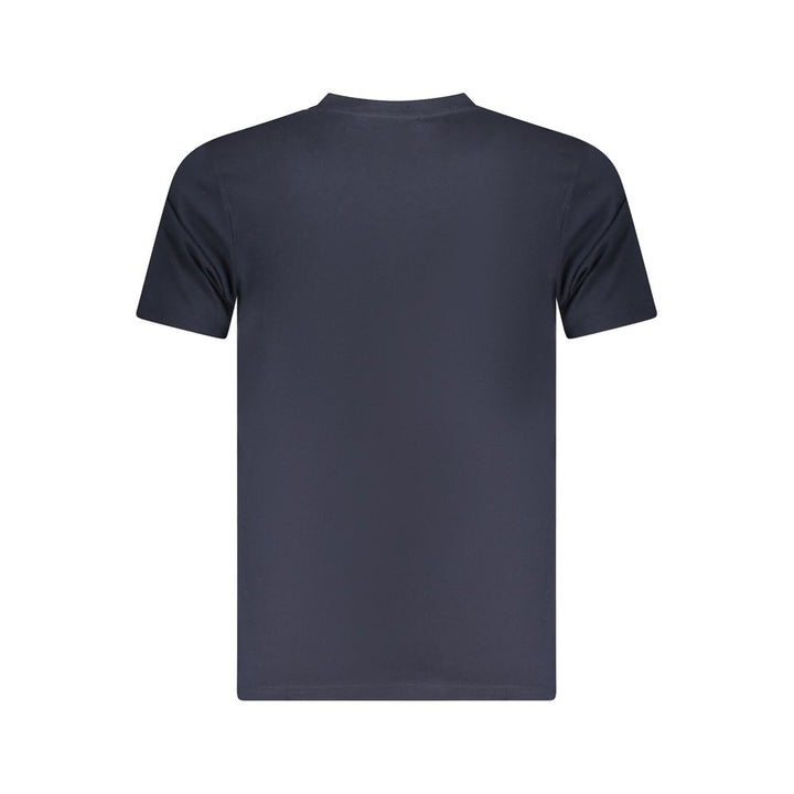 Blue Cotton Men T-Shirt