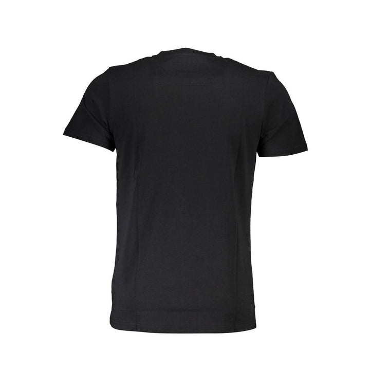 Black Cotton Men T-Shirt