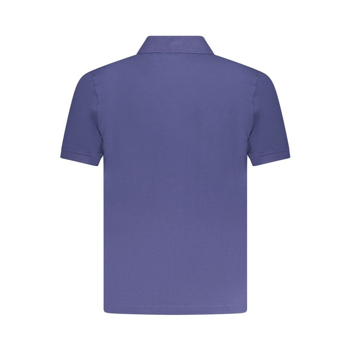 Blue Cotton Polo Shirt