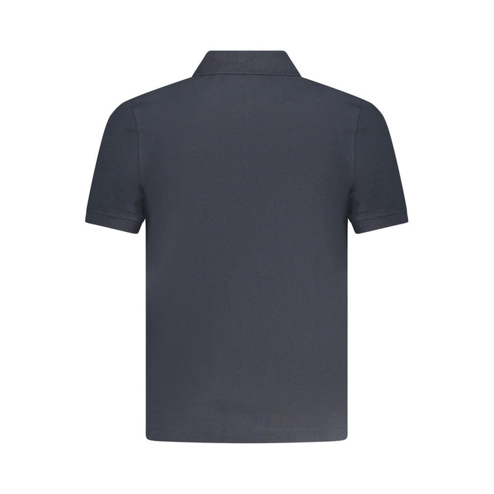 Blue Cotton Polo Shirt