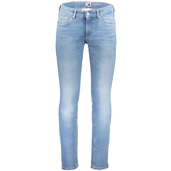 Light Blue Cotton Men Jeans