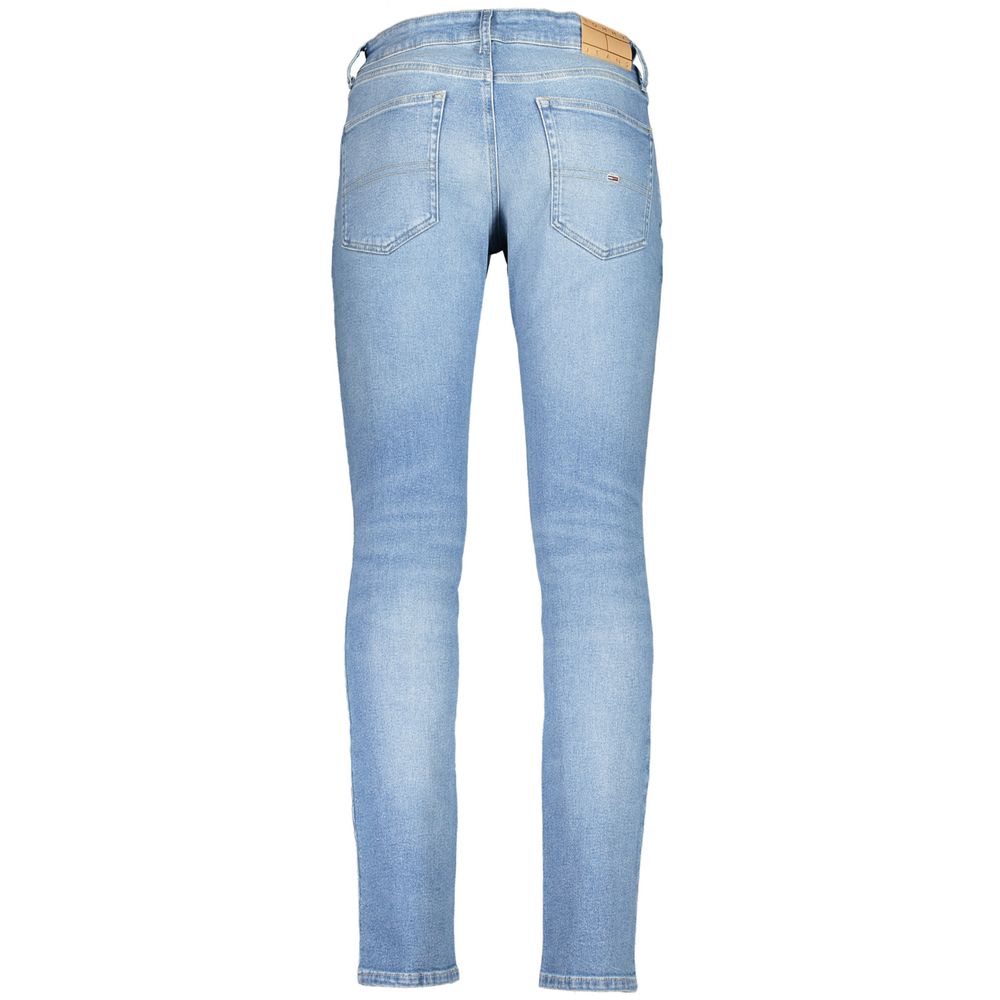 Light Blue Cotton Men Jeans