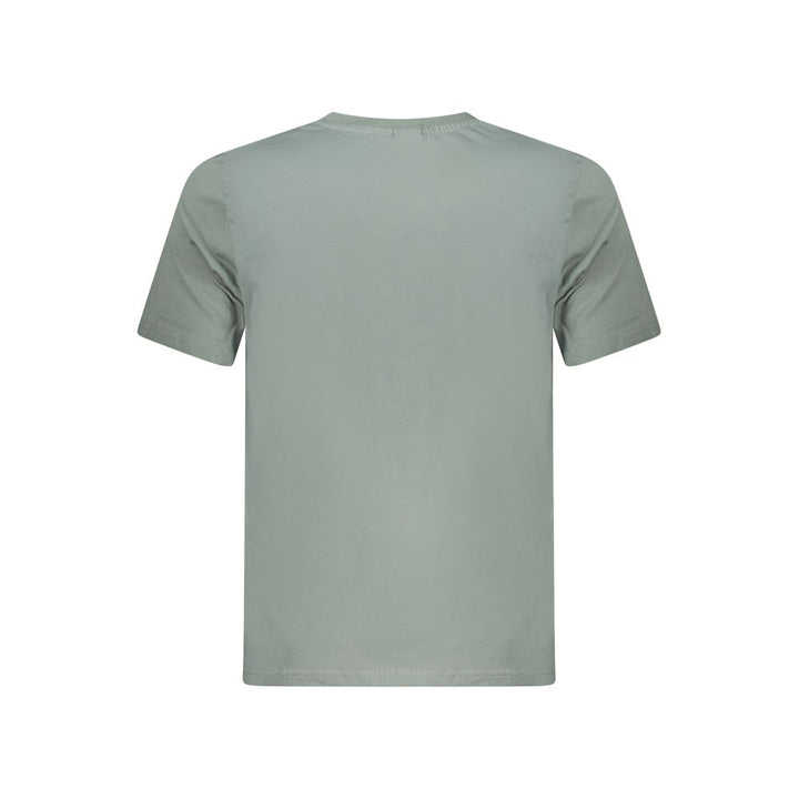 Green Cotton Men T-Shirt