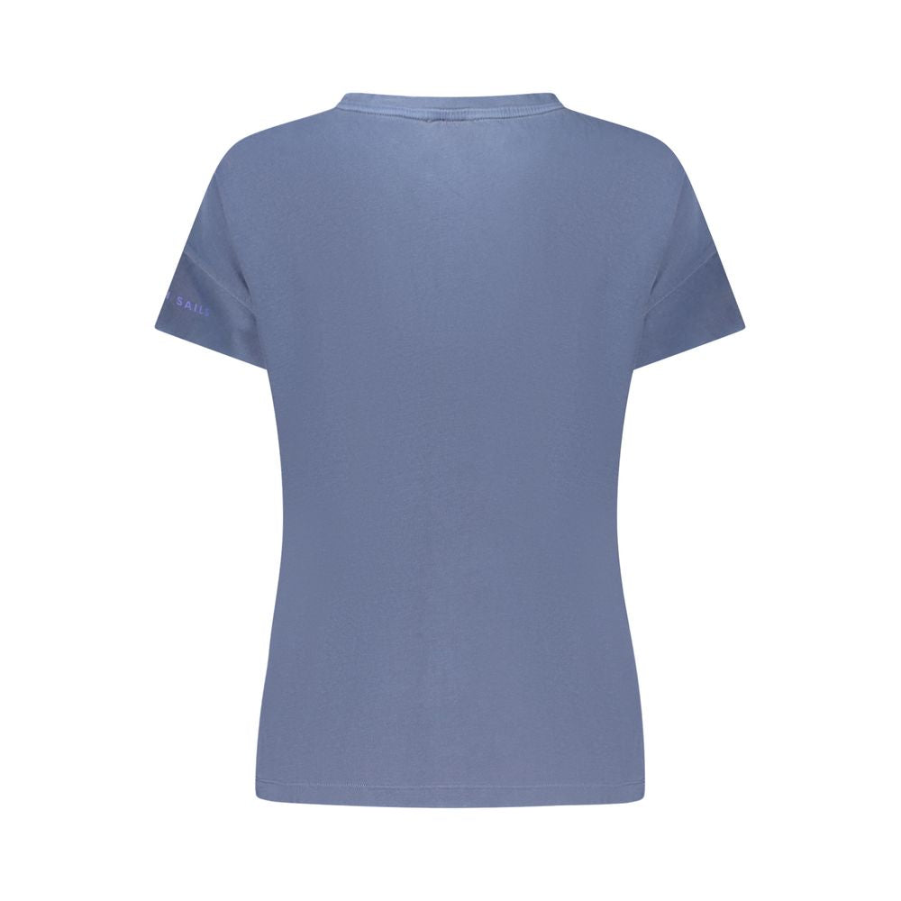 Blue Cotton Tops & T-Shirt