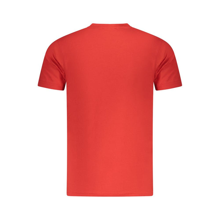 Red Cotton Men T-Shirt
