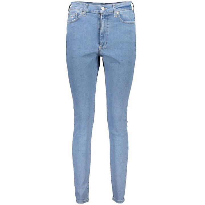 Blue Cotton Women Jeans
