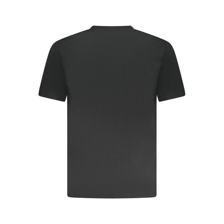 Black Cotton Men T-Shirt
