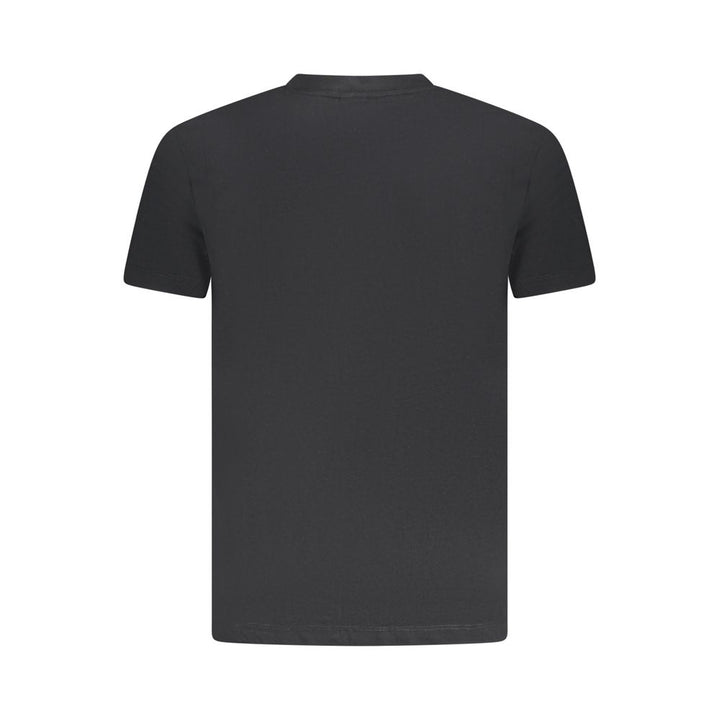 Black Cotton Men T-Shirt