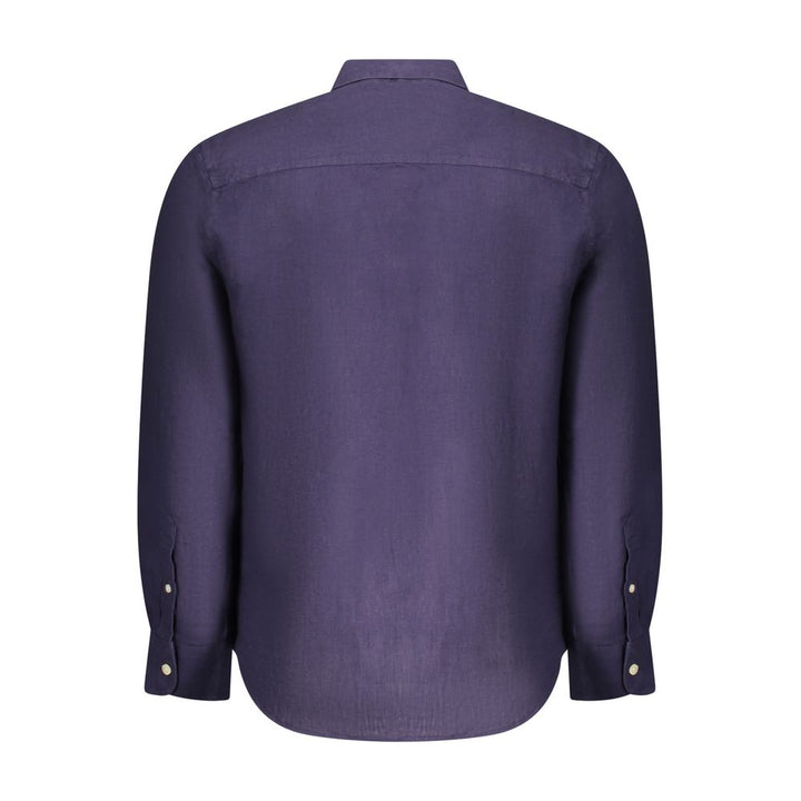 Blue Linen Men Shirt