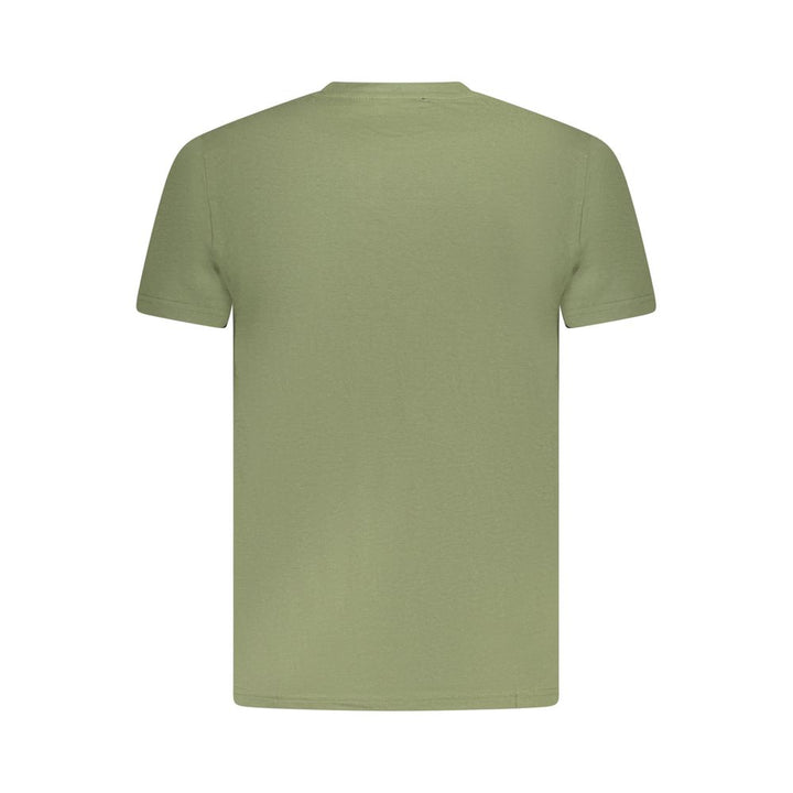 Green Cotton Men T-Shirt