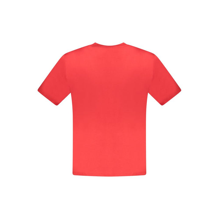 Red Cotton Men T-Shirt