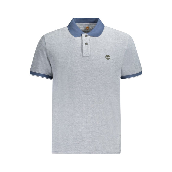 Blue Cotton Polo Shirt