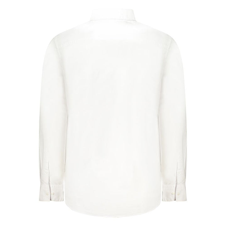 White Cotton Men Shirt