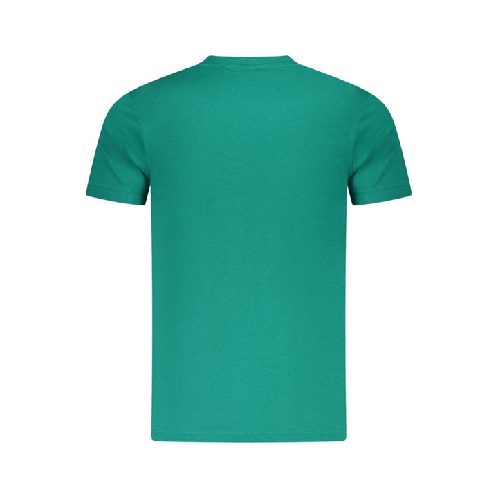 Green Cotton Men T-Shirt