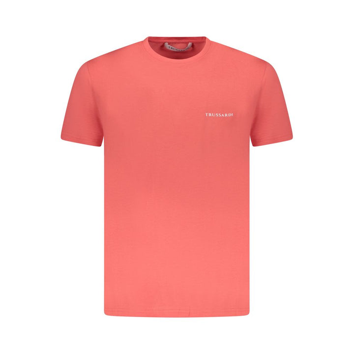Pink Cotton Men T-Shirt