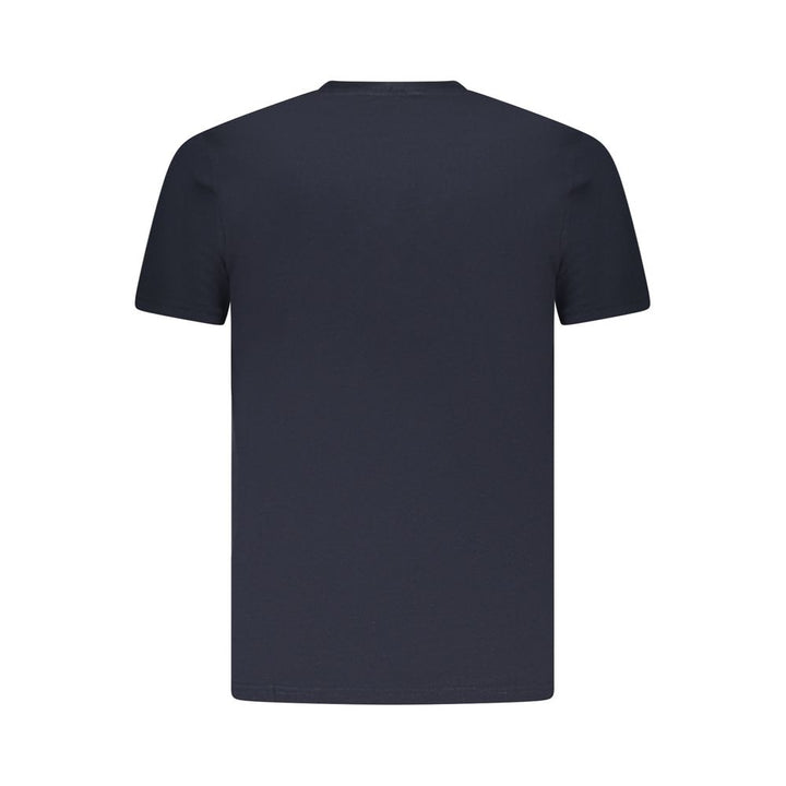 Blue Cotton Men T-Shirt
