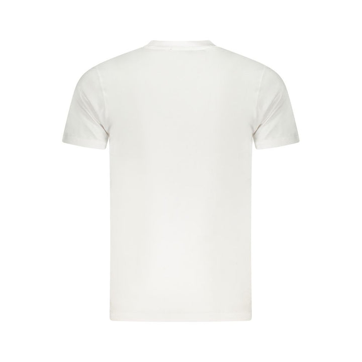 White Cotton Men T-Shirt