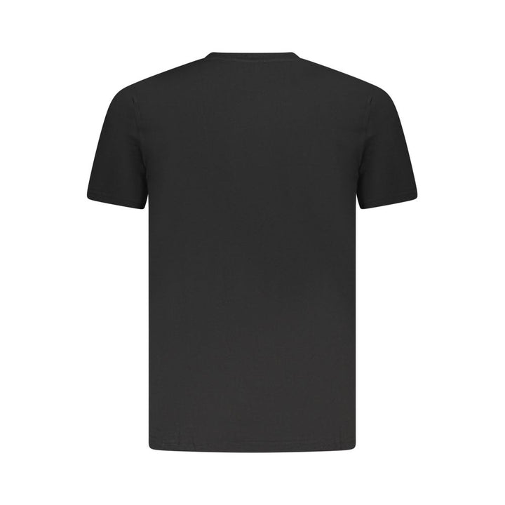 Black Cotton Men T-Shirt