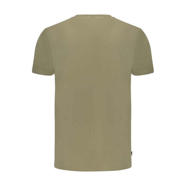 Green Cotton Men T-Shirt