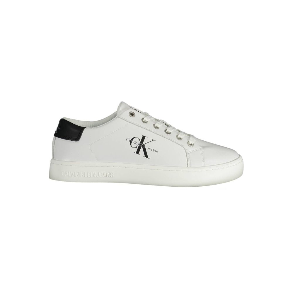 White Recycled Polyester Men Sneaker
