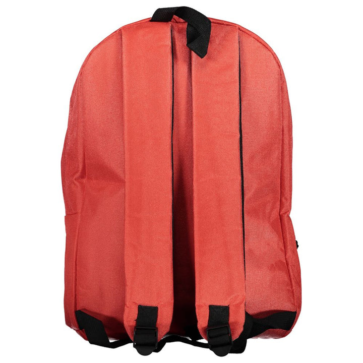 Red Polyester Men Backpack