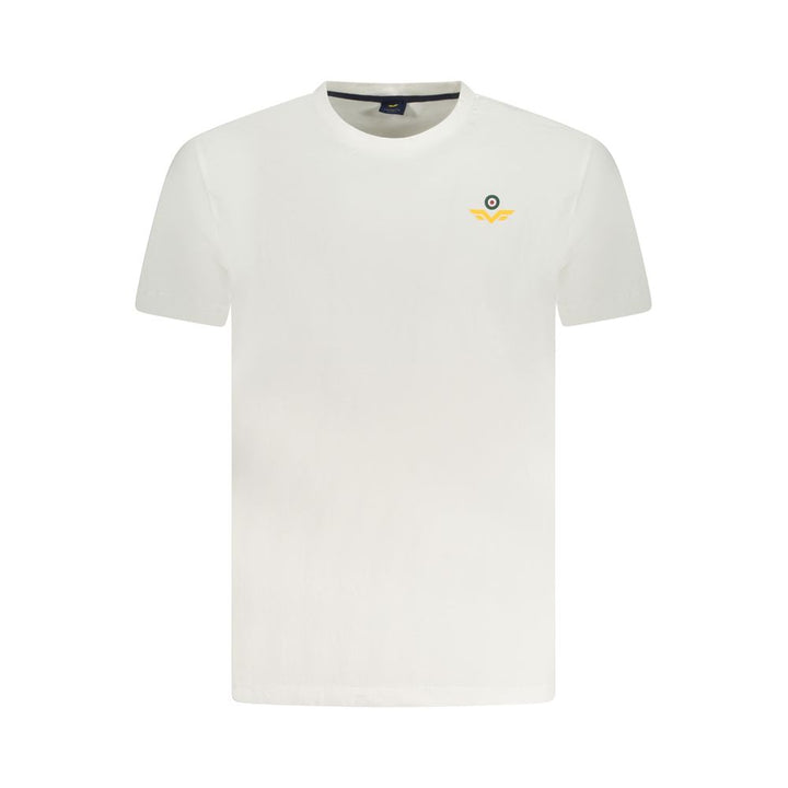 White Cotton Men T-Shirt