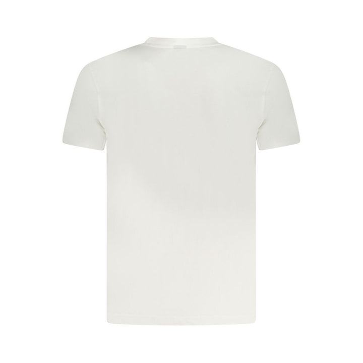 White Cotton Men T-Shirt