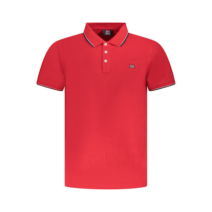 Red Cotton Polo Shirt