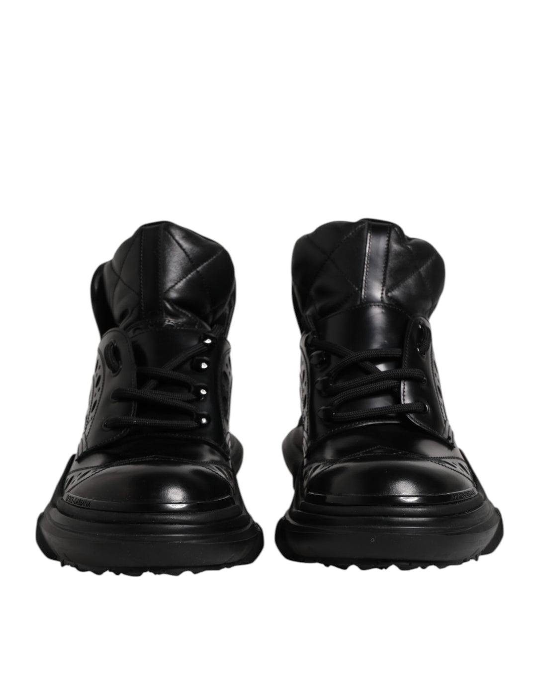Black Leather Casual Mens Ankle Boots Shoes