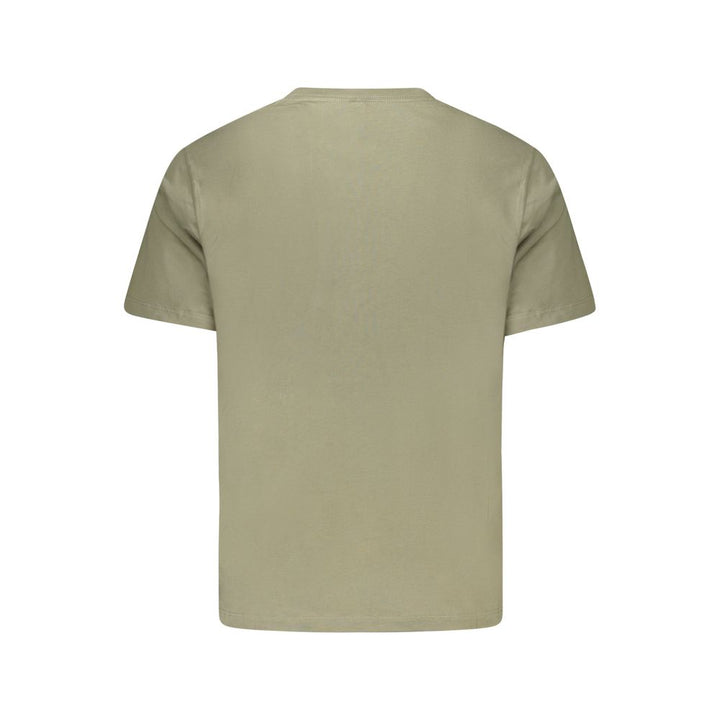 Green Cotton Men T-Shirt