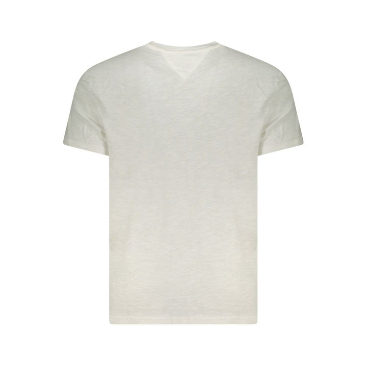 White Cotton Men T-Shirt