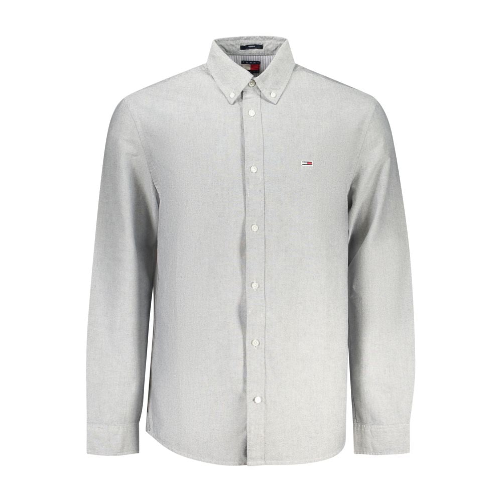 tommy hilfiger dress shirts Men's TH Flex Regular Fit Pinpoint Shirt - White The Tommy Hilfiger Mens All Tommy Hilfiger Men's Long-Sleeve Athletic