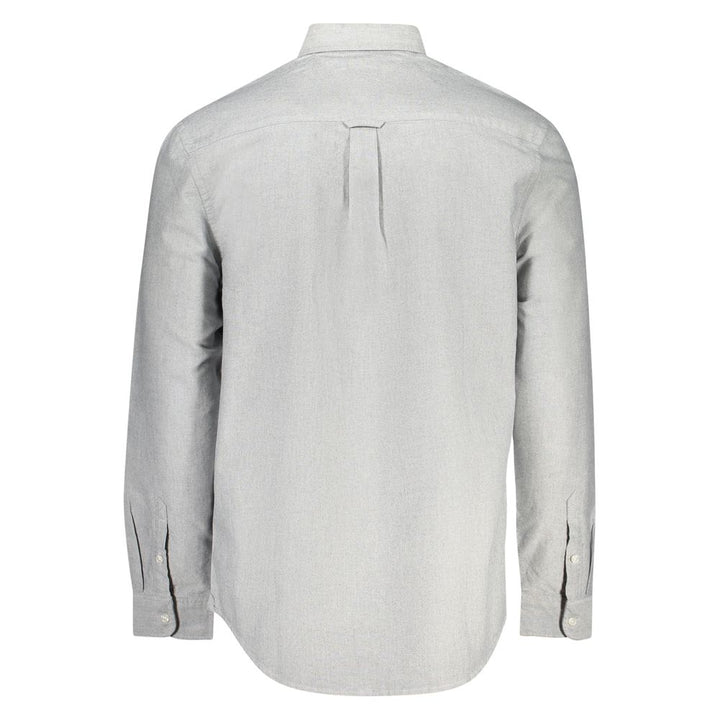 Gray Cotton Men Shirt