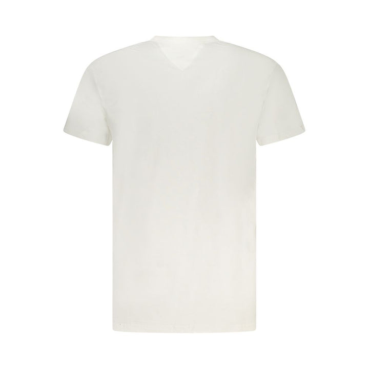 White Cotton Men T-Shirt