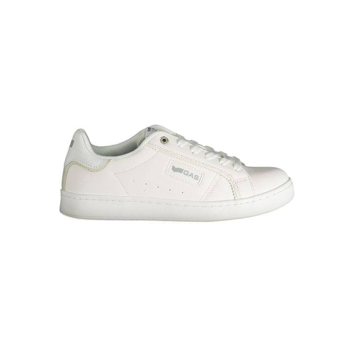 White Polyester Women Sneaker