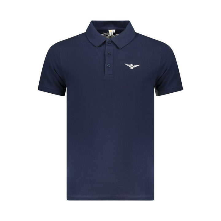 Blue Cotton Polo Shirt