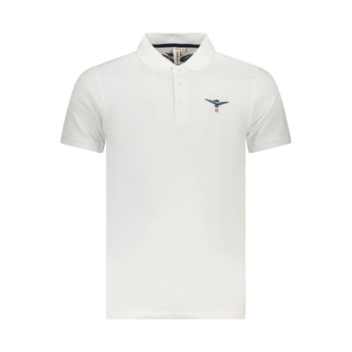 White Cotton Polo Shirt