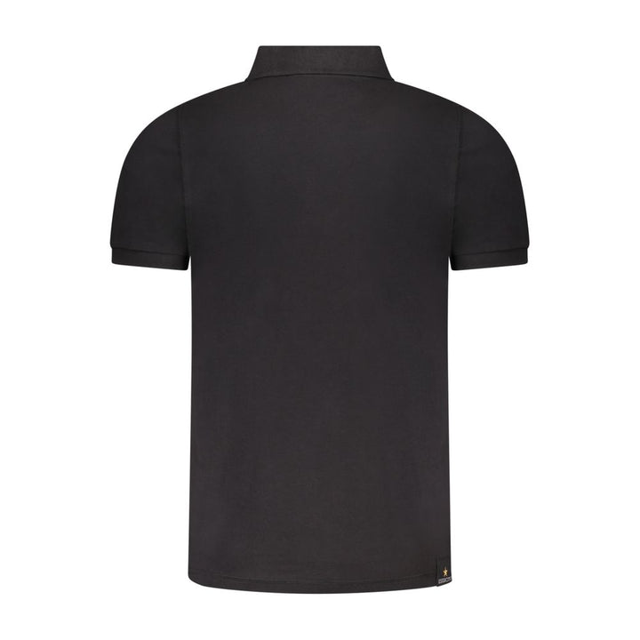 Black Cotton Polo Shirt