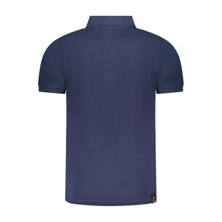 Blue Cotton Polo Shirt
